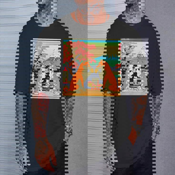 面白いtシャツ 柴犬 酒イヌ わんこ メンズ 犬好き グッズ かわいい おもしろ 面白い 服 ネタ 浮世絵 Tシャツ 彼への贈り物