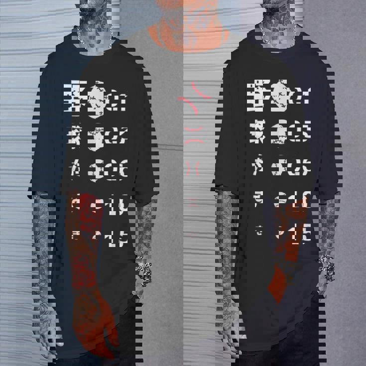 面白いtシャツ 野球 ベースボール 視力検査 おもしろ 服 ネタ メンズ 野球部 おもしろグッズ 大人 子供 Tシャツ 彼への贈り物