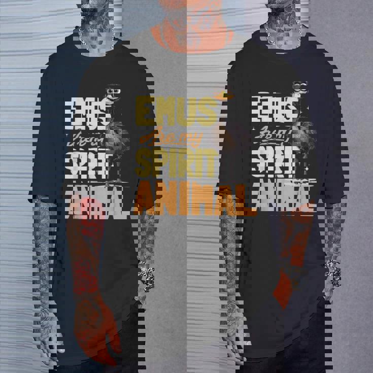 面白いエミューアニマルemus Are Mypiritアニマル。 Tシャツ 彼への贈り物