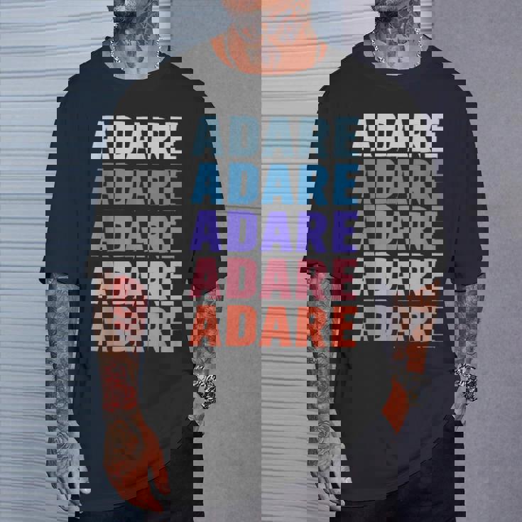 面白いギフトネーム Adare 名前入り Tシャツ 彼への贈り物