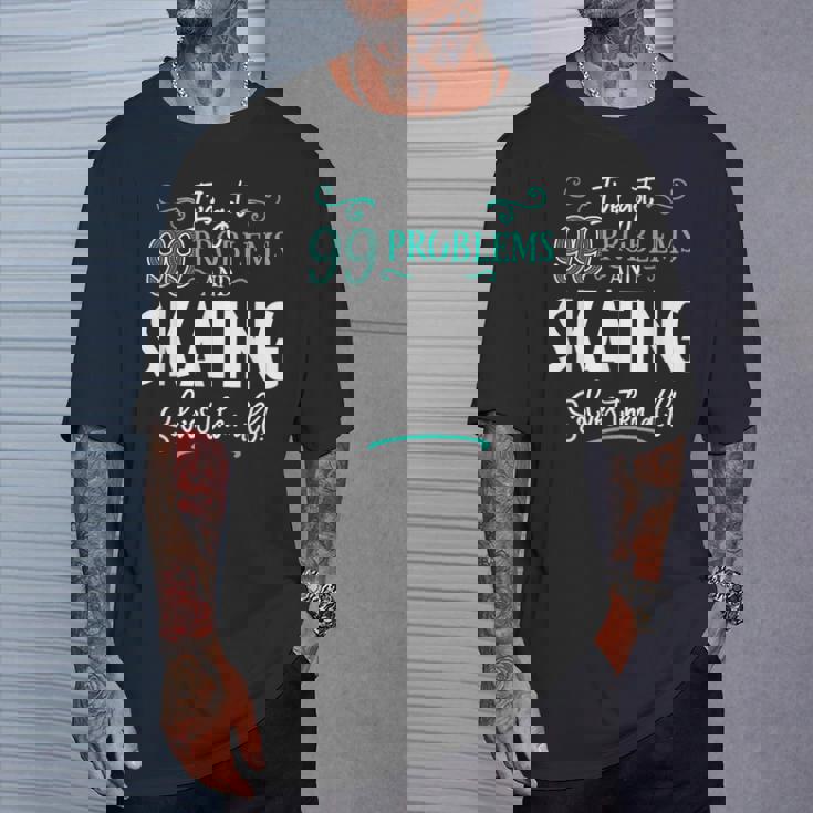 面白いスケートグラフィック I've Got 99 Problems Tシャツ 彼への贈り物