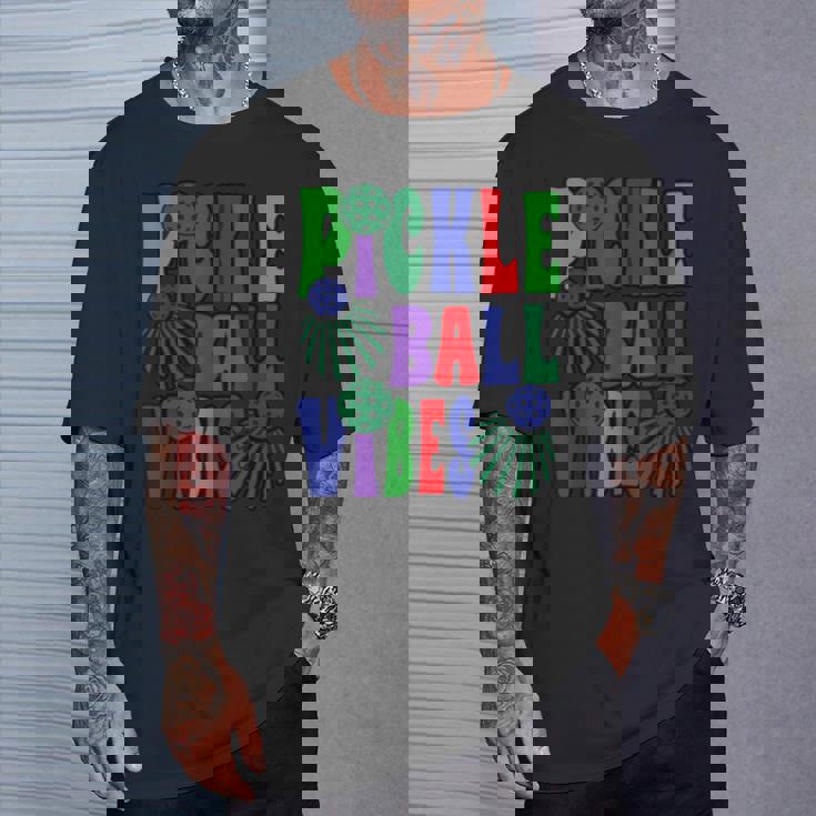 面白いスポーツデザイン女性男性ピックルボール Tシャツ 彼への贈り物