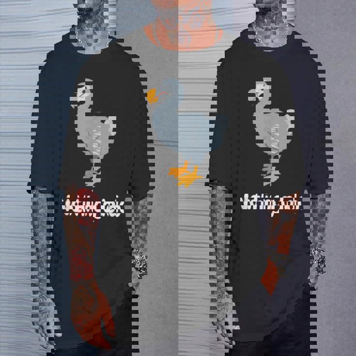 面白いドードーと言って：何もすることはありません。面白いドードーモチーフ Tシャツ 彼への贈り物