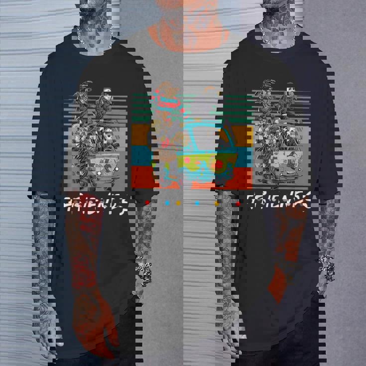 面白いハロウィンコスチュームキャラクター ホラー映画 Tシャツ 彼への贈り物