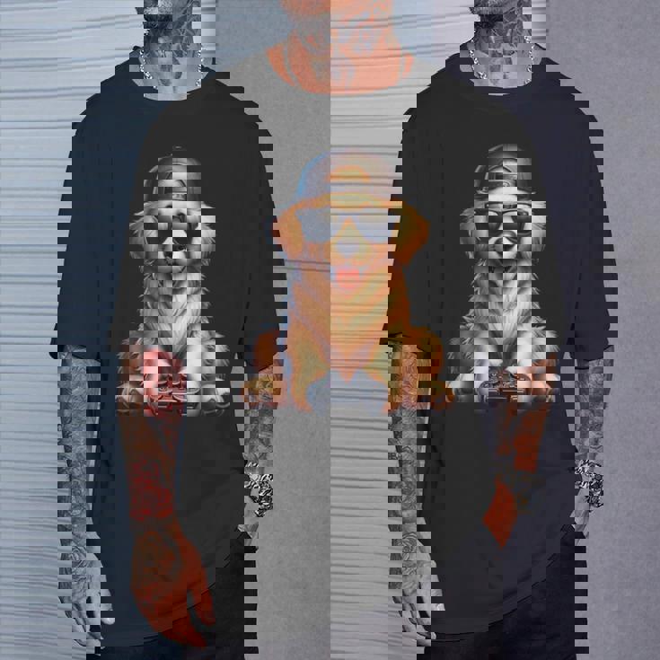 面白いビデオゲーム グラフィック イエロー ラブラドール犬 遊ぶゲーム Tシャツ 彼への贈り物