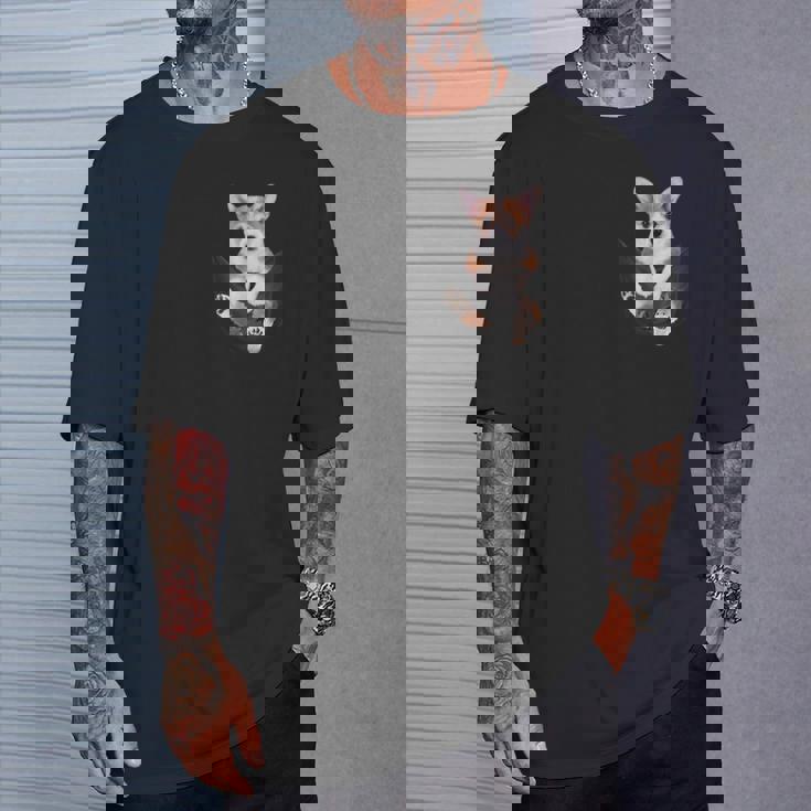 面白いペンブローク ウェルシュコーギー あなたのポケットにコーギー愛好家向け Tシャツ 彼への贈り物