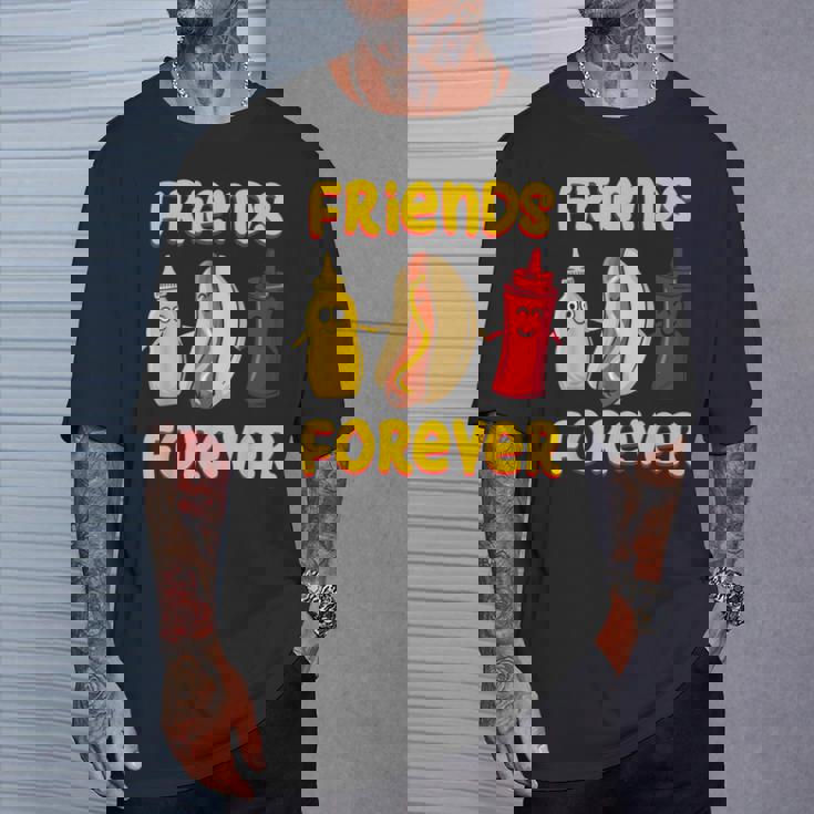 面白いホットドッグソーセージ ケチャップ&マスタード I ホットドッグ Tシャツ 彼への贈り物