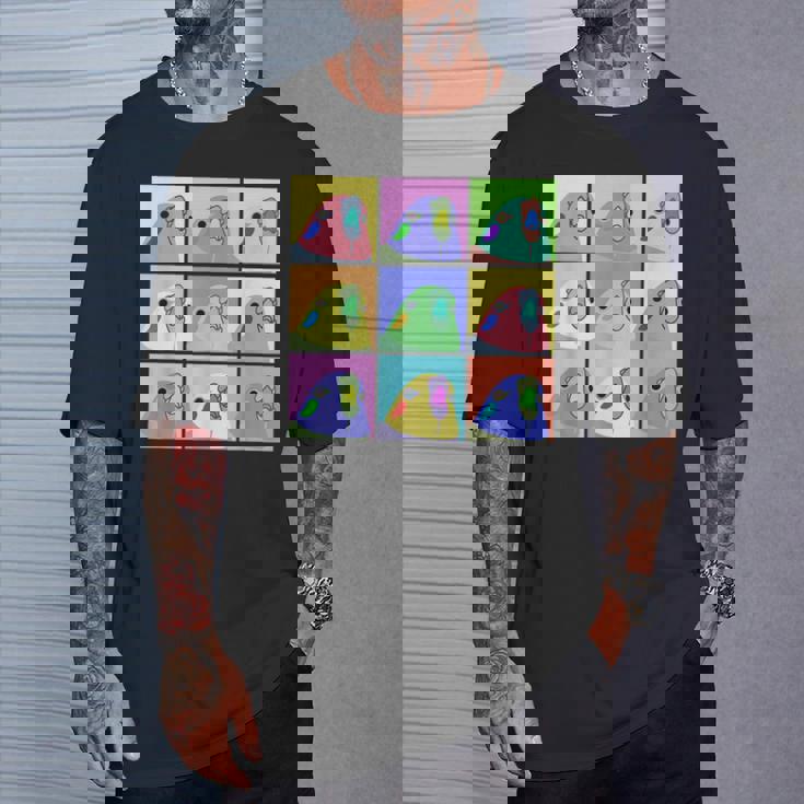 面白いポップアート オカメインコ かわいい鳥 オウム Tシャツ 彼への贈り物