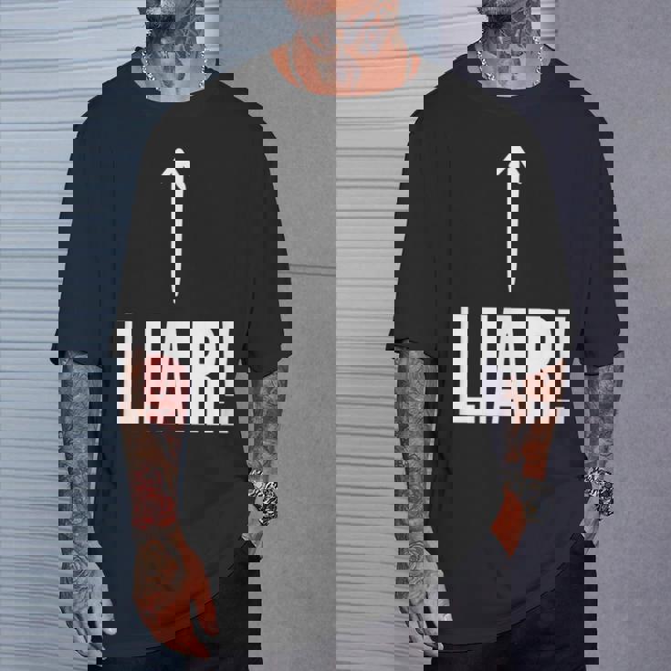 面白い嘘つき嘘つき嘘つき嘘つき詐欺師 Tシャツ 彼への贈り物