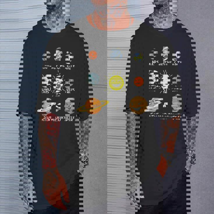 面白い太陽系-プラネット・スウィート・チルドレン物理学者 Tシャツ 彼への贈り物