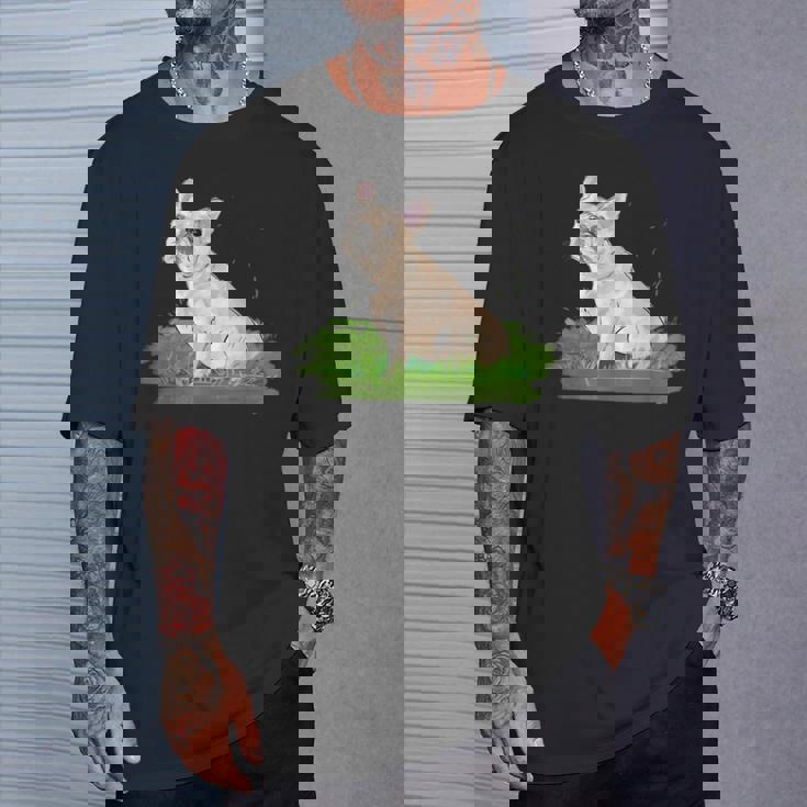 面白い手描きの犬-フレンチブルドッグ愛好家の贈り物 French Bulldogs Lovers Tシャツ 彼への贈り物