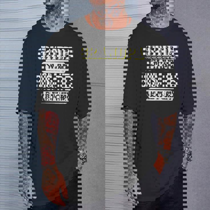 面白い盆栽の木 おじいちゃんへのギフト 父の日デザイン Tシャツ 彼への贈り物