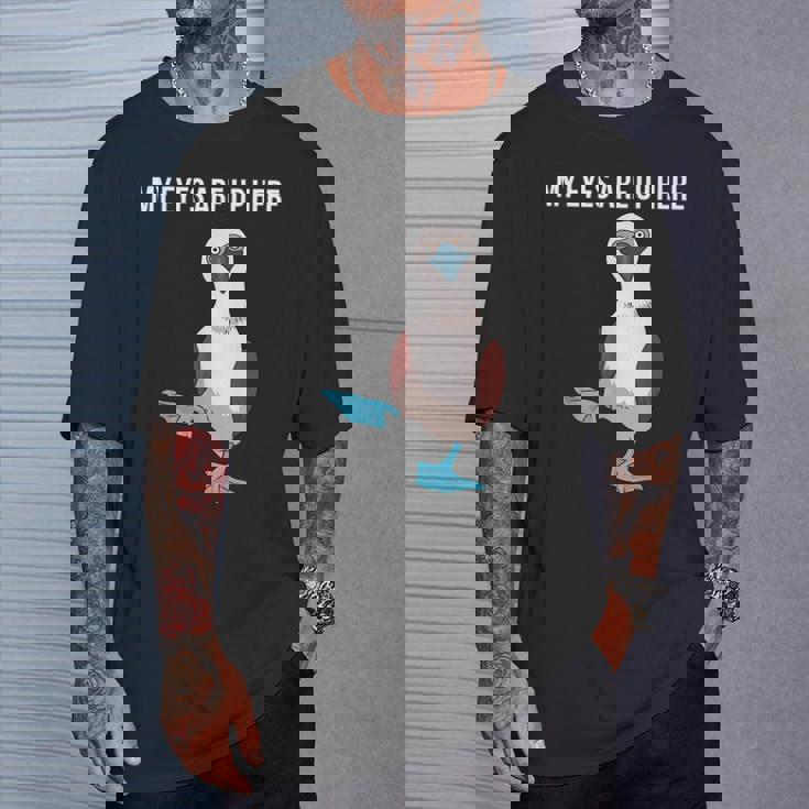 面白い鳥の贈り物女性男性アオアシカツオドリ Tシャツ 彼への贈り物