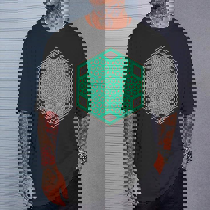 音楽祭 サイケデリックパターン テクノ トランス レイブ ゴア Tシャツ 彼への贈り物