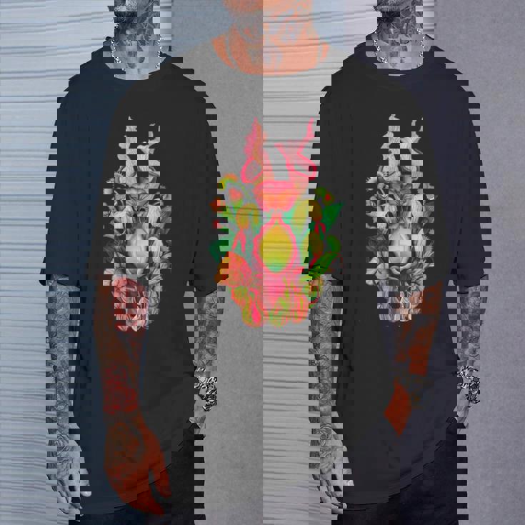 食虫植物 ネイチャーアート 食虫植物 サラセニア Tシャツ 彼への贈り物