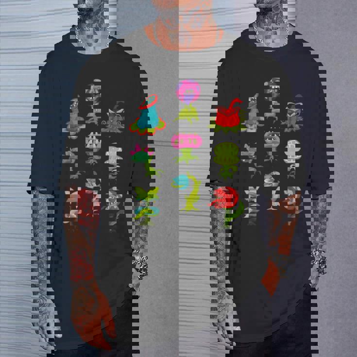 食虫植物 恋人 キッズ サラセニア ヴィーナス ハエトラップ Tシャツ 彼への贈り物