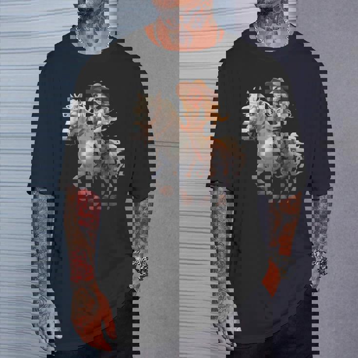 馬 女の子 西洋 乗馬 ポニー 水彩 馬 Tシャツ 彼への贈り物