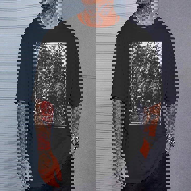 騎士、死と悪魔 1513 アルブレヒト・デューラー 銅彫刻 Tシャツ 彼への贈り物