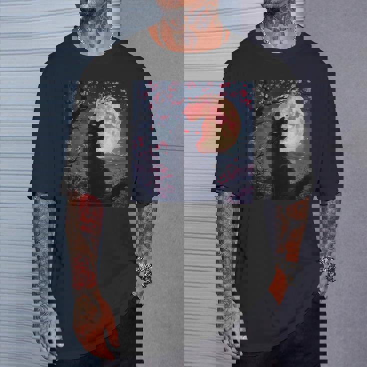 魅惑の赤い月 Tシャツ 彼への贈り物