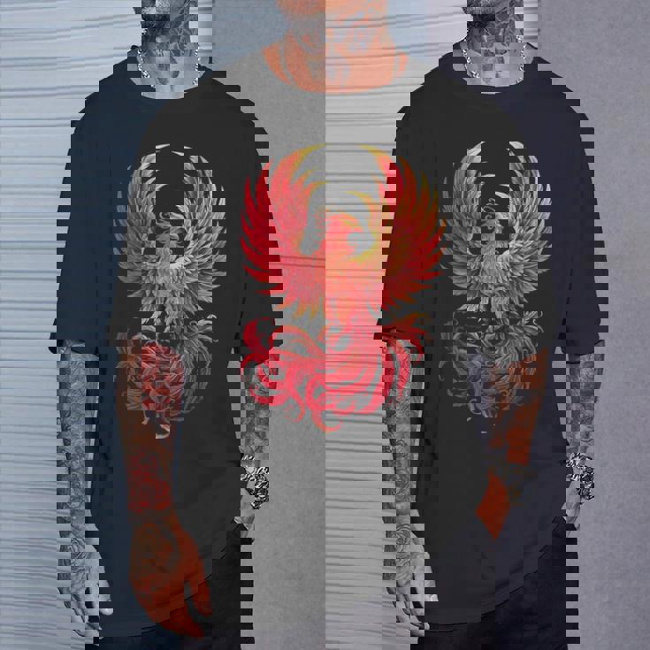 鳳凰 神話 鳥 ライズ 若返り 火の鳥 Tシャツ 彼への贈り物