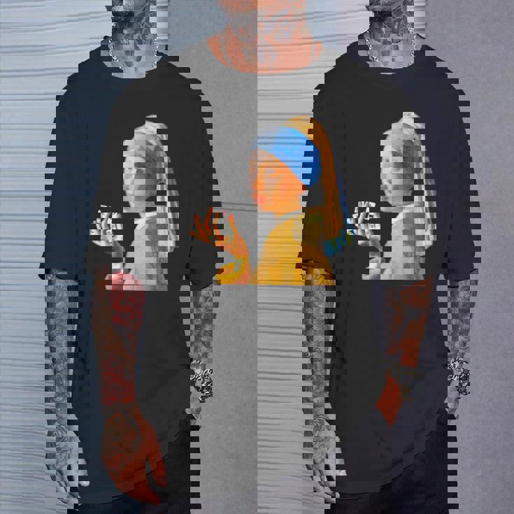 麻雀 牌 おもしろ ネタ フェルメール グッズ 服 面白いtシャツ 面白い メンズ 雀士 プレゼント おしゃれ Tシャツ 彼への贈り物