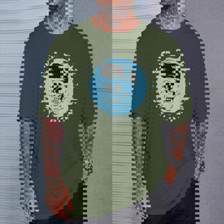 Santa Cruz California レトロ 80年代スケータースケルトン Tシャツ 彼への贈り物