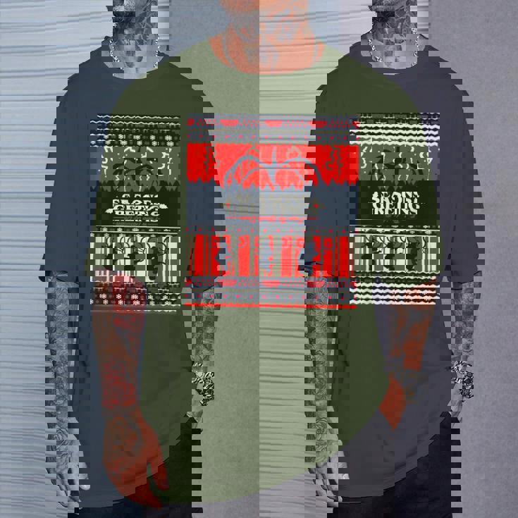 ストレンジャー・シングス Xmas Mind Flayer 逆さまファン記念品 Tシャツ 彼への贈り物