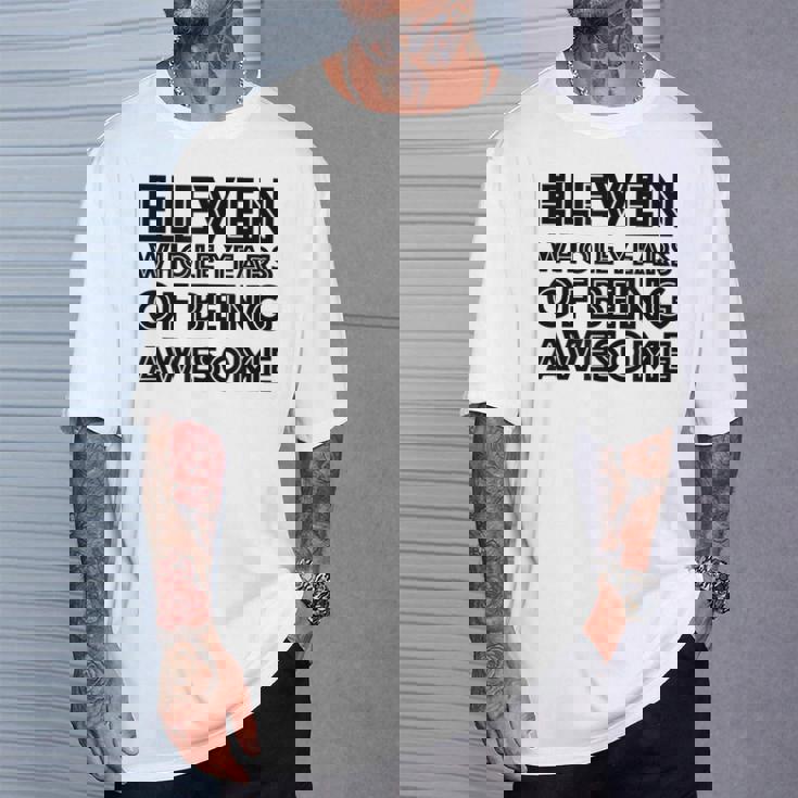 11歳の誕生日シャツギフト年齢11歳男の子女の子 Tシャツ 彼への贈り物