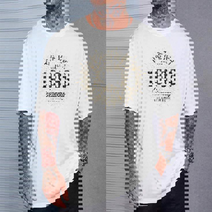 1993年から一緒にいるカップルの記念日のデザイン Tシャツ 彼への贈り物