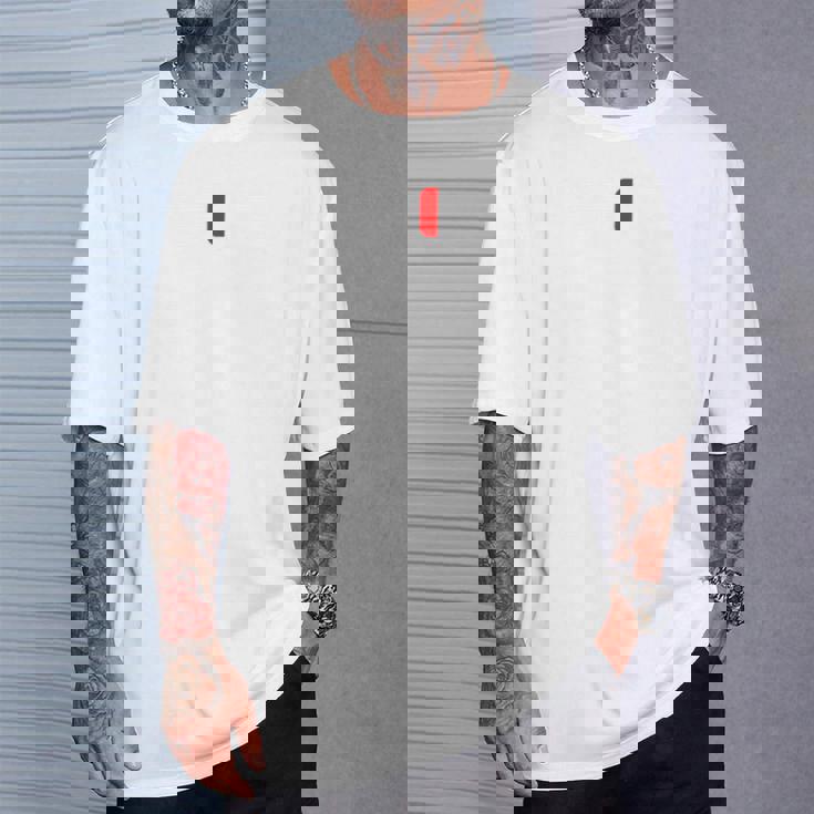 1バッテリー – 1バッテリー I 面白い 低エネルギーパーセント 長袖tシャツ Tシャツ 彼への贈り物