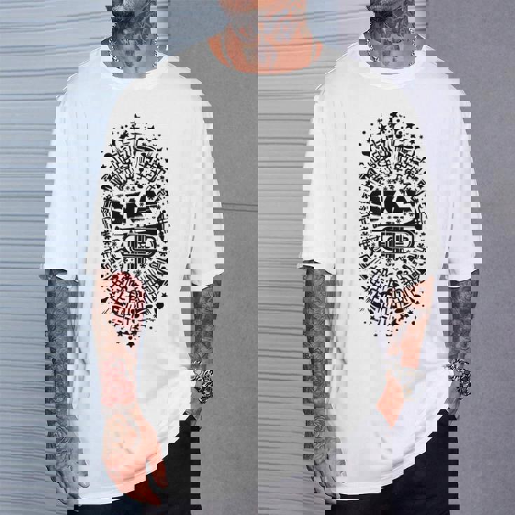 2トーン スカトランペット奏者 サムプリント Tシャツ 彼への贈り物