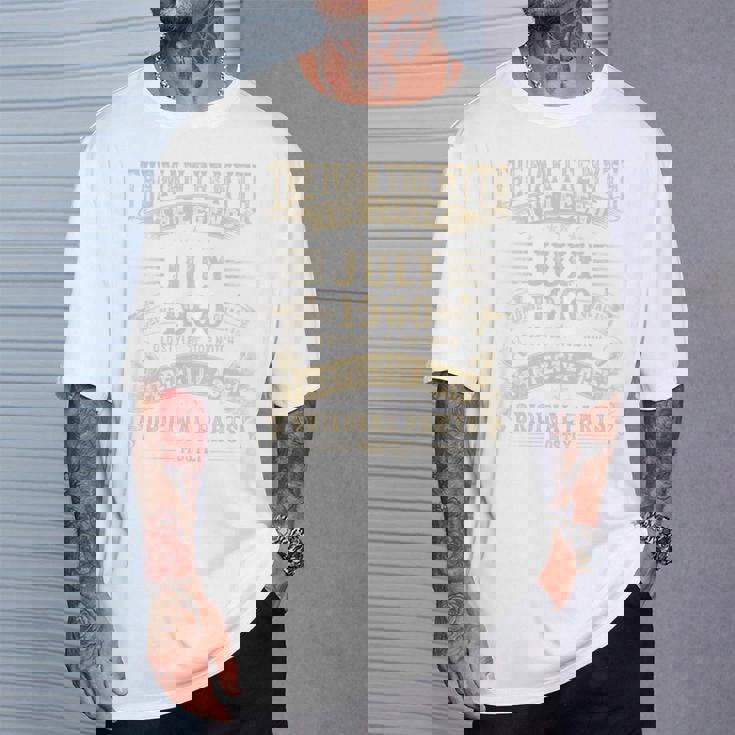 65歳の誕生日プレゼント 男性神話 1960年7月 長袖tシャツ Tシャツ 彼への贈り物