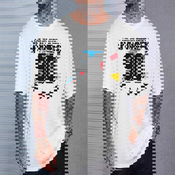 Age Is Just Number スポーツ 90歳 面白い 90歳の誕生日 Tシャツ 彼への贈り物