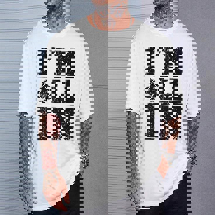 Im All In ポーカーシャツ ポーカープレーヤー Tシャツ 彼への贈り物