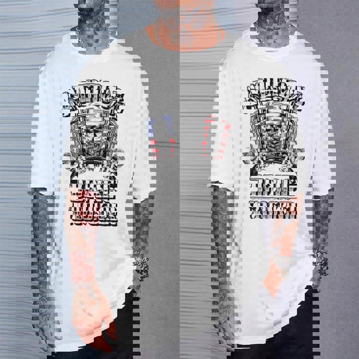 American Big Rig Trucker Heavy Haulage バックプリント Tシャツ 彼への贈り物