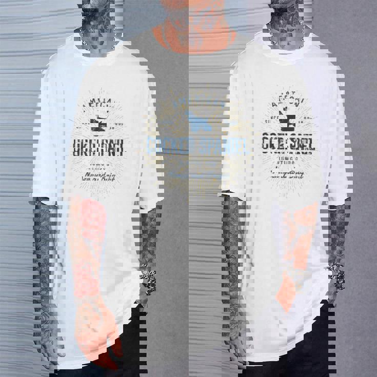 American Cockerpaniel ギフトヴィンテージアメリカン・コッカー・スパニエル Tシャツ 彼への贈り物