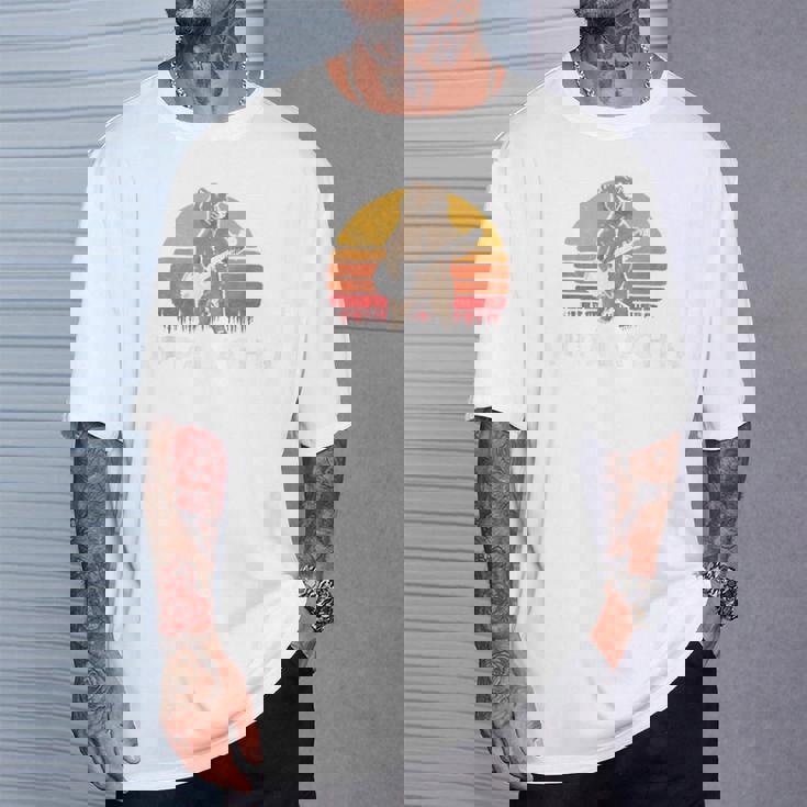 Appalachia Bluegrass Banjo Bear Retro Tシャツ 彼への贈り物