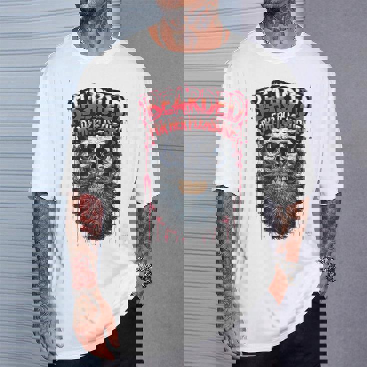 メンズ Bearded For Her Pleasure Beard Lover メンズ Tシャツ 彼への贈り物