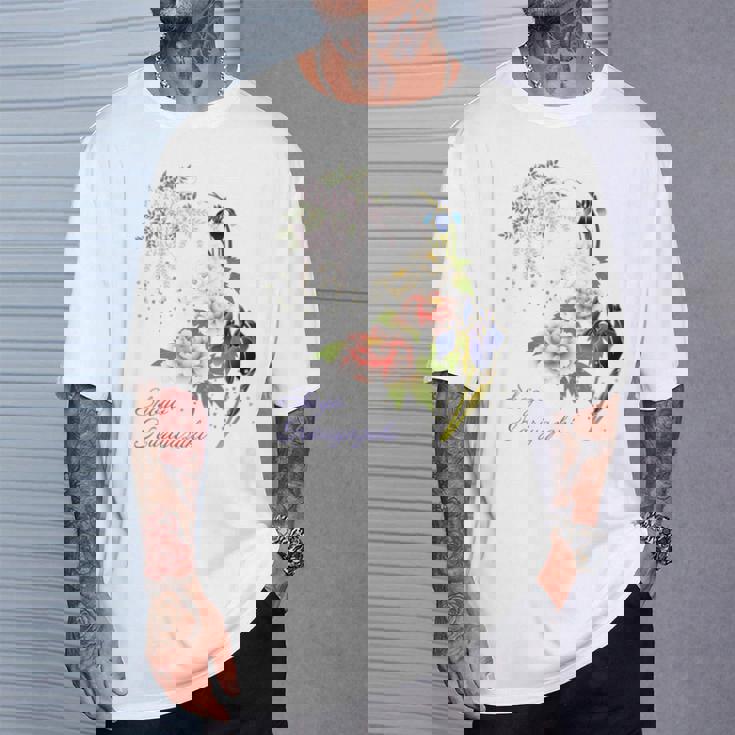 Beauty Flower（4） 長袖tシャツ Tシャツ 彼への贈り物