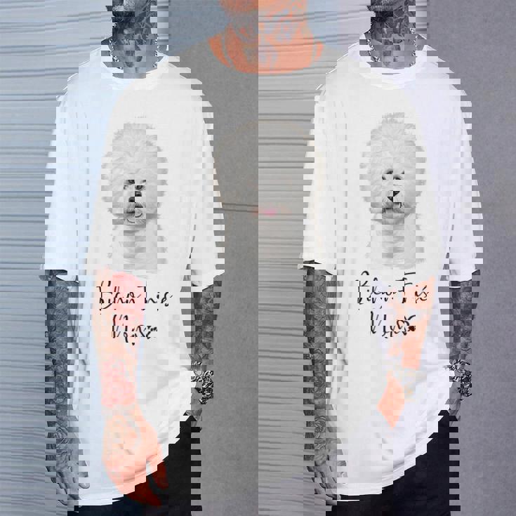 Bichon Frisé Dog Mom ビションフリーゼママかわいい子犬犬の所有者ビションフリーゼ犬 Tシャツ 彼への贈り物