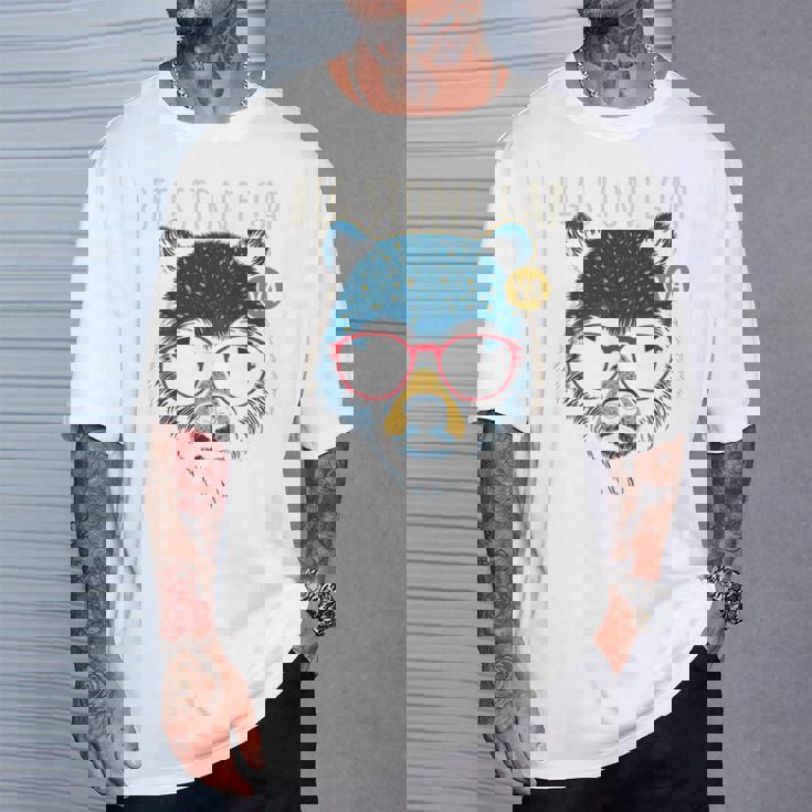 Bigtone Gapirginia Cool Bear サングラスデザイン 長袖tシャツ Tシャツ 彼への贈り物