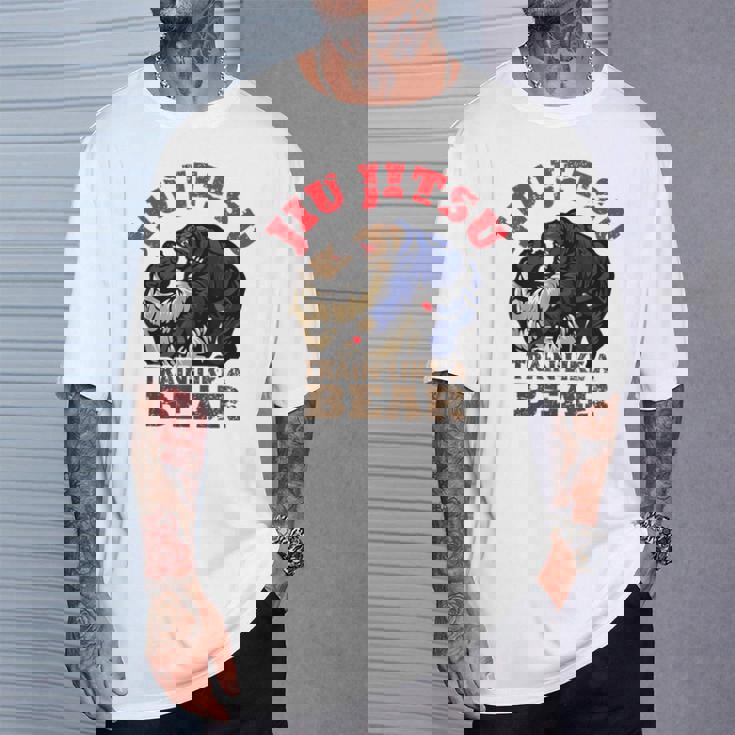 Bjj ブラジリアン柔術 クマのようにトレーニング Tシャツ 彼への贈り物