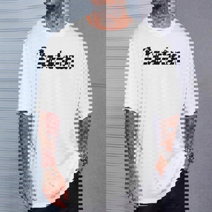 Burton バートン の名前を言うトップ Tシャツ 彼への贈り物