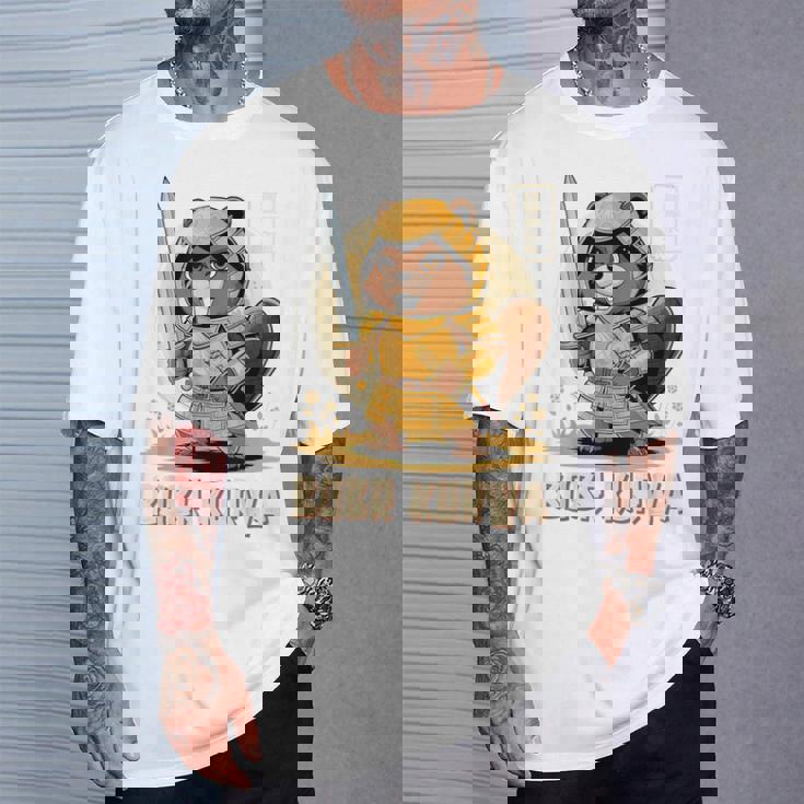 Bóbr Kurwa サムライ 日本人 ボーバー クルワ ポーランド語 ミーム ボブル Tシャツ 彼への贈り物