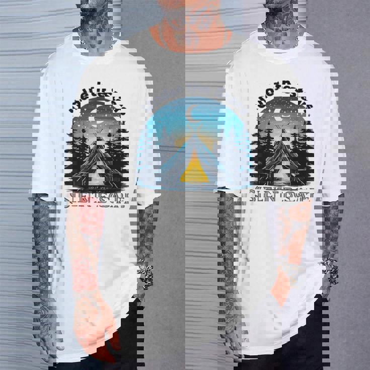 Campingtars タイムアウト リラックス ホリデー キャンプ キャンパー 自然 Tシャツ 彼への贈り物