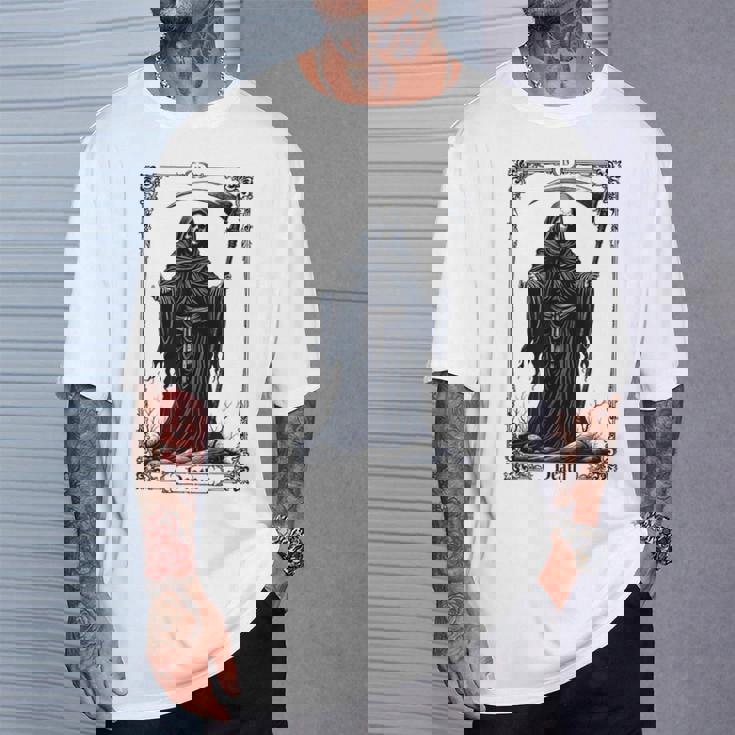 Death Tarot Card 13 Craft Gothic Reaper Aesthetic Tシャツ 彼への贈り物