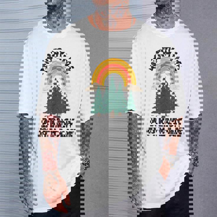 Destroy The Patriarchy Not The Planet フェミニスト フェミニズム Tシャツ 彼への贈り物