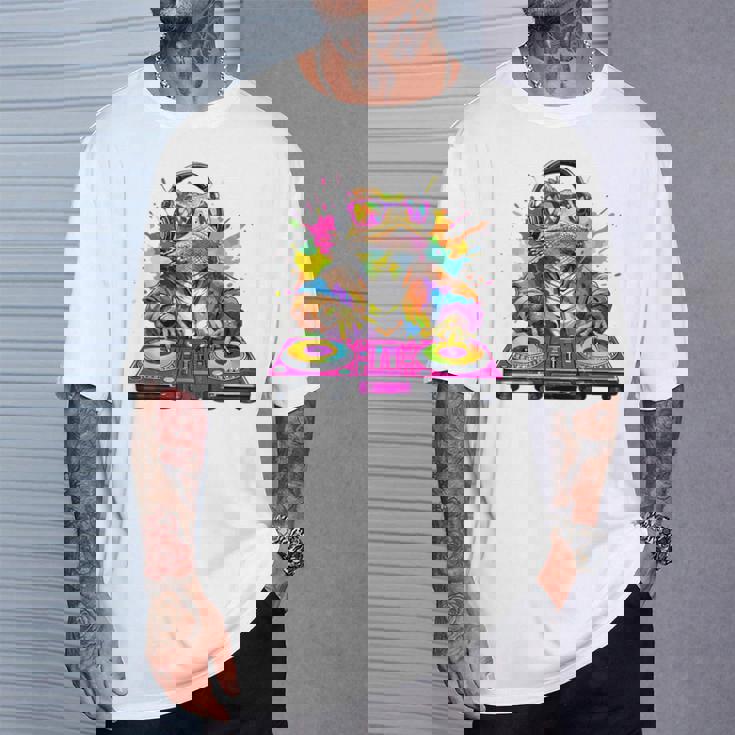 Dj フトアゴヒゲトカゲ 音楽愛好家のキッズ ディージェイ Tシャツ 彼への贈り物