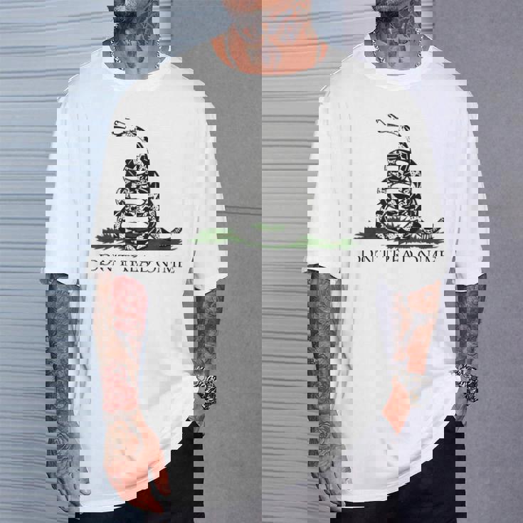 Don't' Tread On Me シャツ メンズ ガズデンフラッグ ブラック スネーク Tシャツ 彼への贈り物