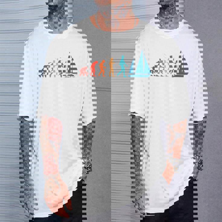 Evolution Graphic ヨット 船長 セーリング 海 ボート ヨット Tシャツ 彼への贈り物